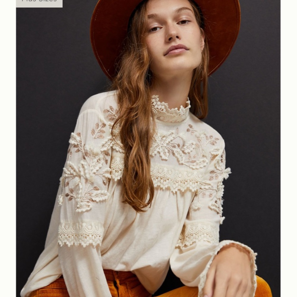 Jemma high neck Lace Top.